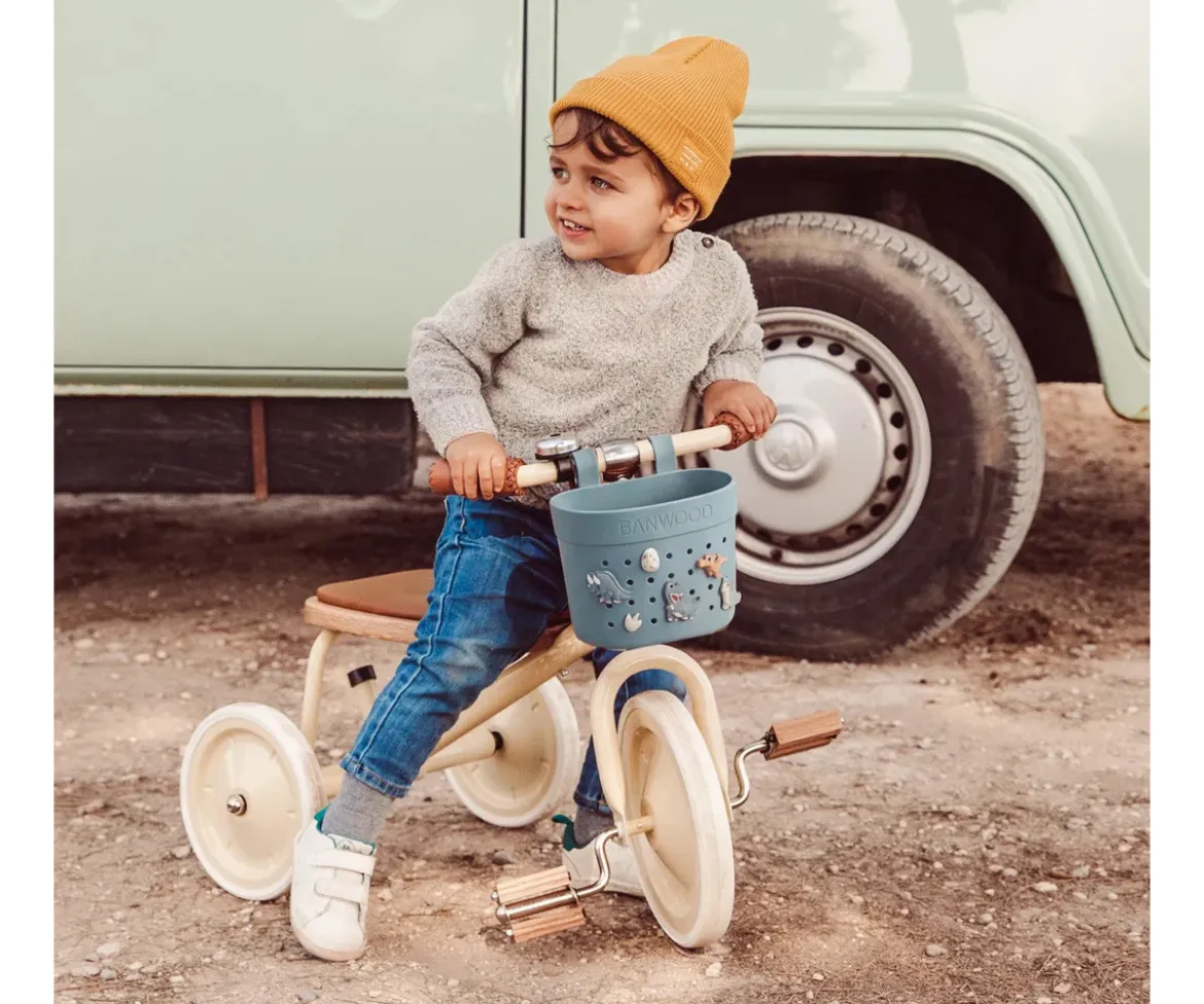 Patinete Banwood Eco + Cesta Pin & Ride Teal y Pines Espacio