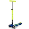 Patinete Maxi Deluxe Plegable Neon LED Azul-Amarillo