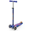 Patinete Maxi Micro Deluxe Azul Luces LED