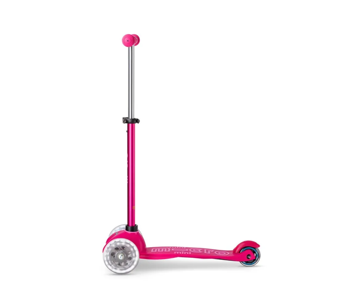 Patinete Mini Micro 4 en 1 Deluxe LED Rosa