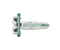Patinete Plegable Mini Micro Deluxe Eco Verde Pistacho Luces LED