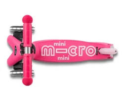 Patinete Plegable Mini Micro Deluxe Rosa Luces LED