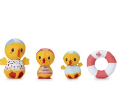 3 Patitos de Baño Aprendiendo a Nadar