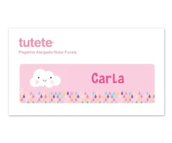 Pegatina Alargada Nube Rosa