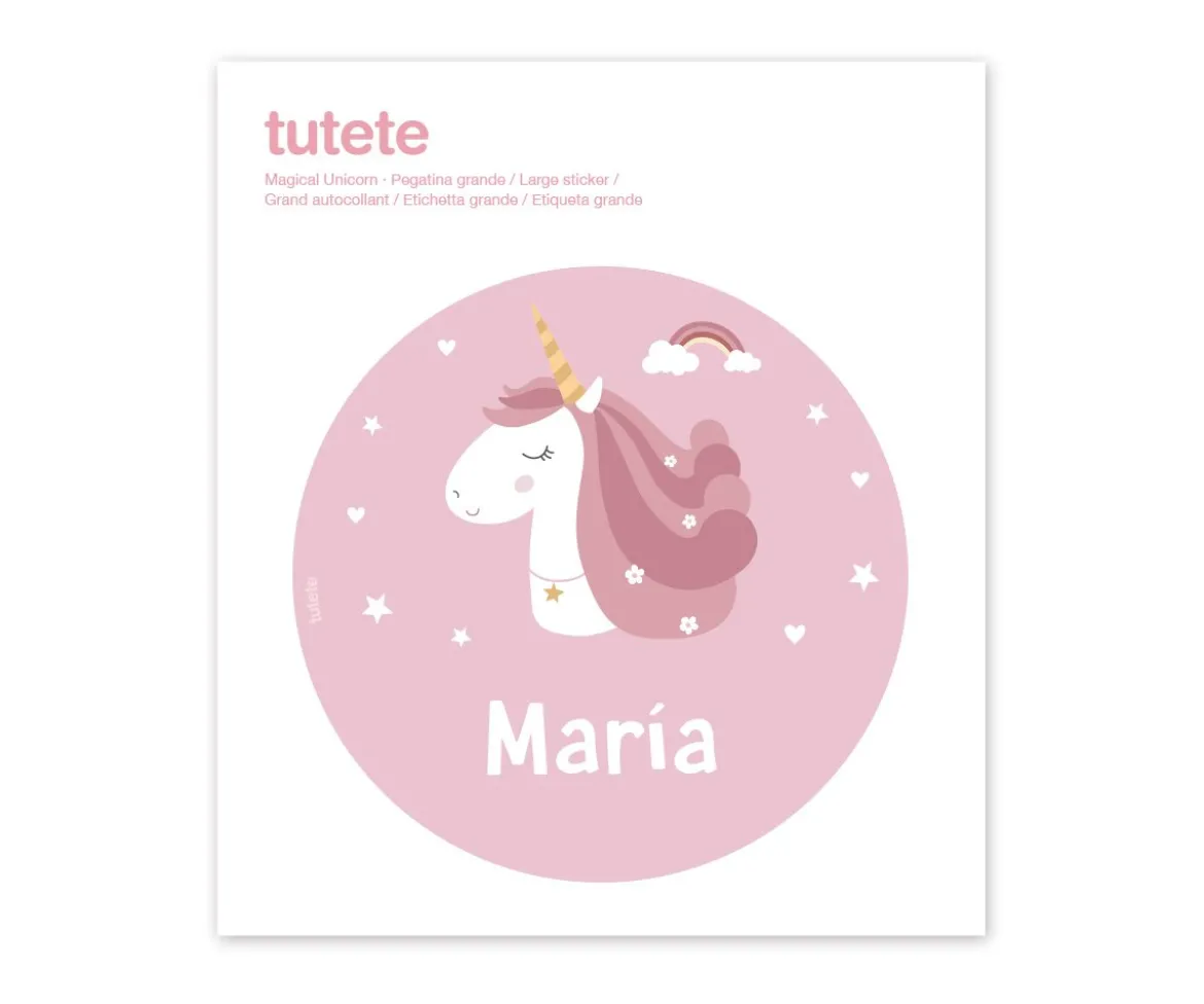 Pegatina Grande Magical Unicorn para Caja Almuerzo