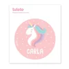 Pegatina Grande Unicornio para Caja Almuerzo