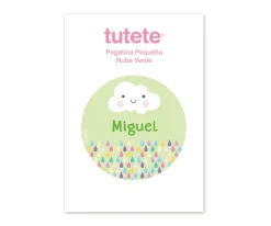 Pegatina Pequeña Nube Verde