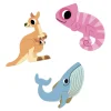 100 Pegatinas Animales Exóticos