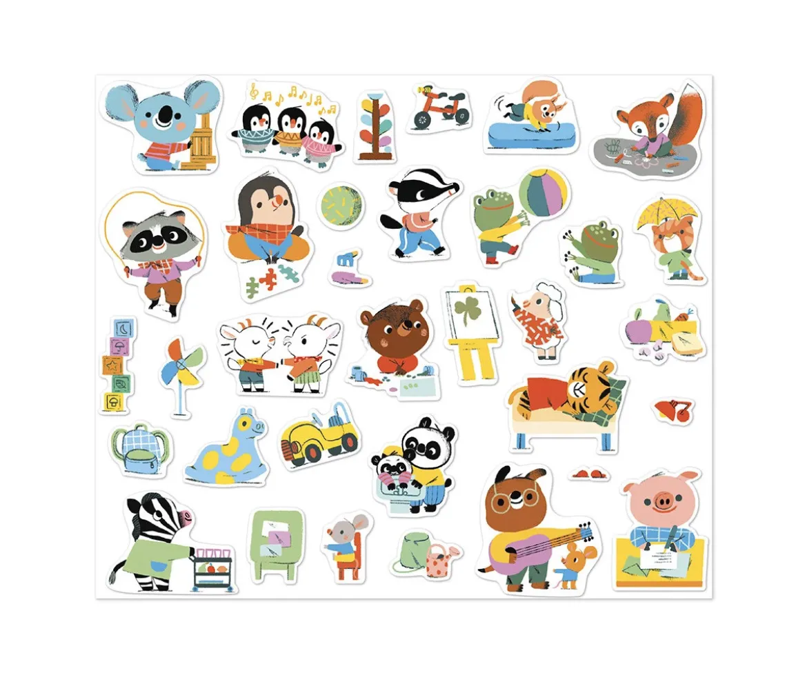 200 Pegatinas Jardín de Infancia
