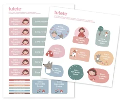 29 Pegatinas para Objetos Little Red