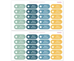 40 Pegatinas para Objetos Natural Estrella