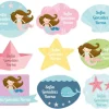 30 Pegatinas para Objetos Sirena