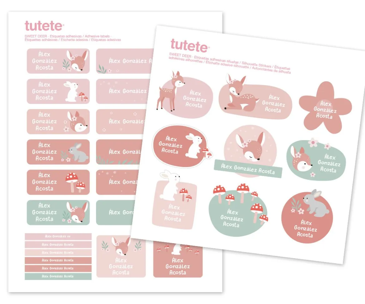 29 Pegatinas para Objetos Sweet Deer