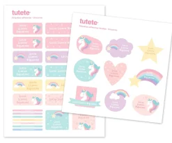 30 Pegatinas para Objetos Unicornio