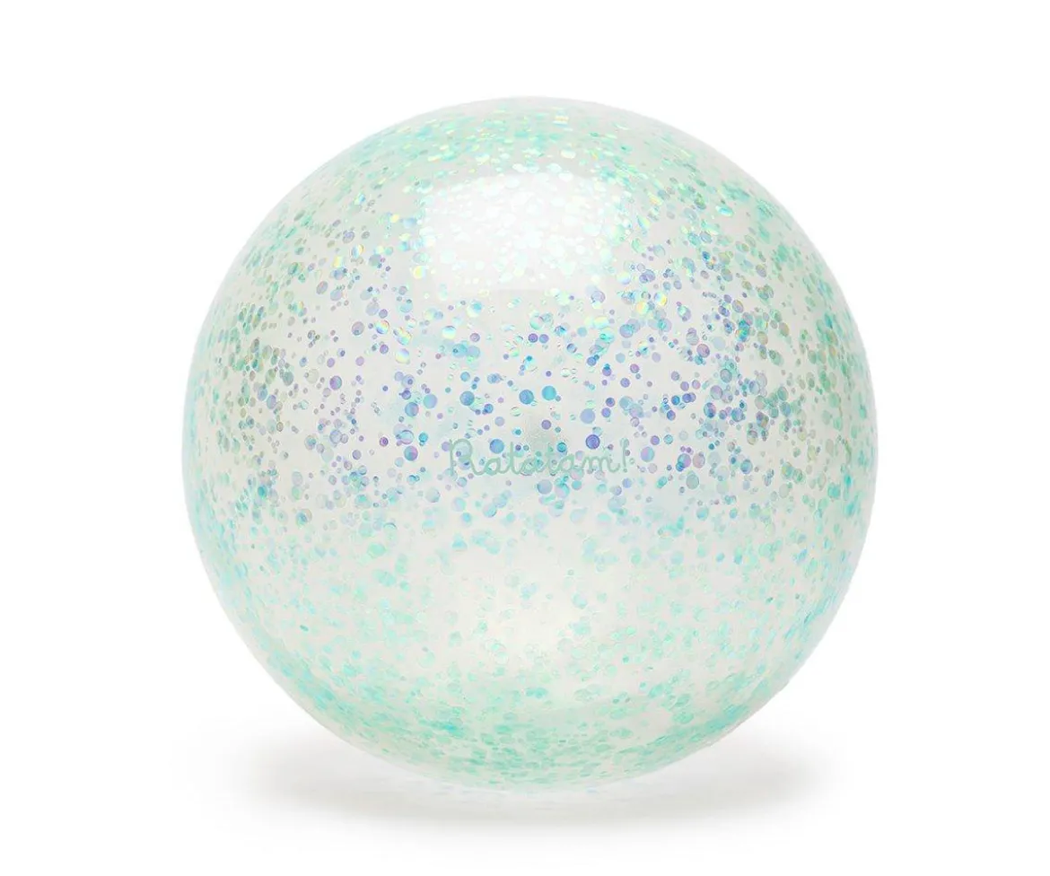 Pelota Glitter Azul 10 cm
