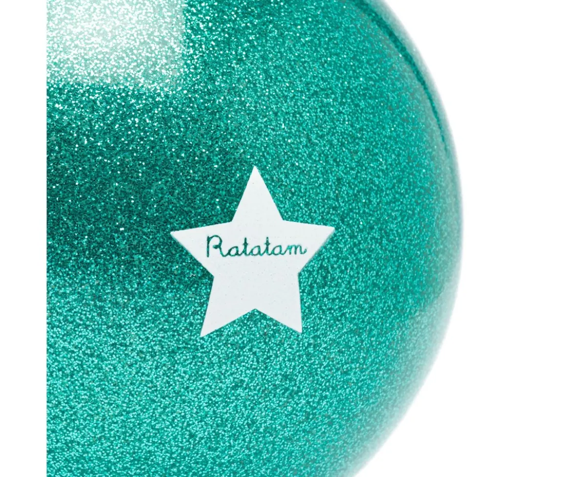 Pelota Glitter Verde 10 cm