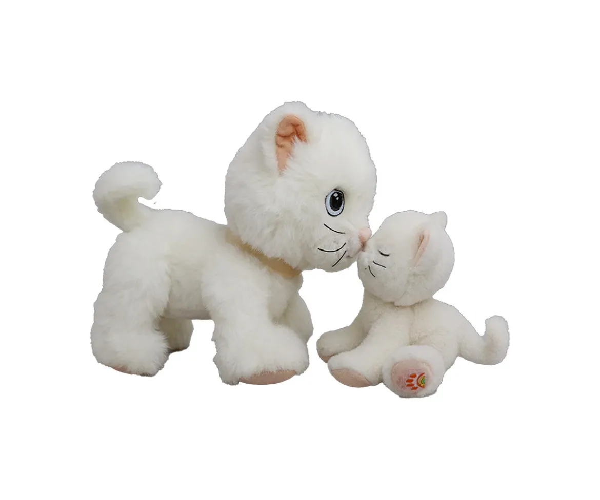 Peluche Articulado Dinkum Cat Lux White