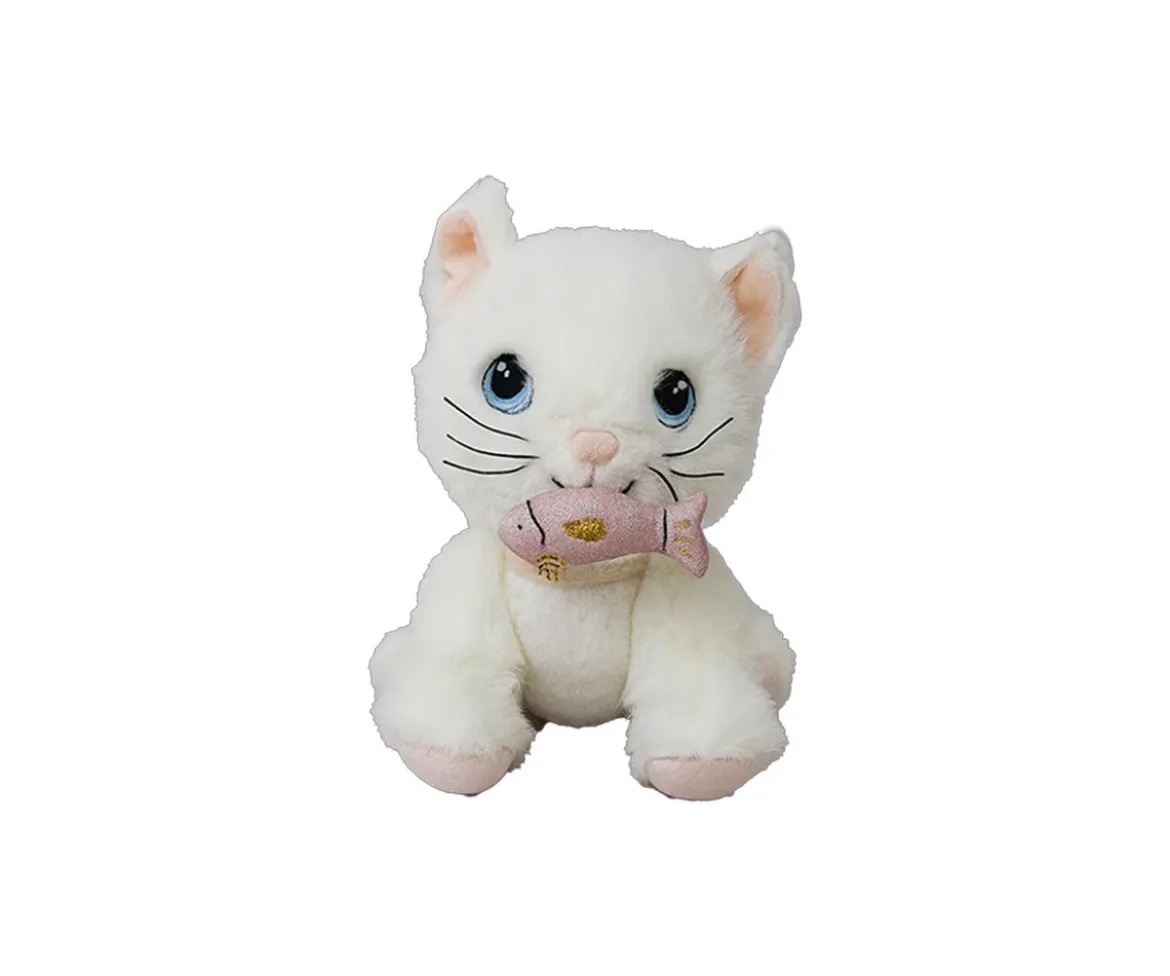 Peluche Articulado Dinkum Cat Lux White