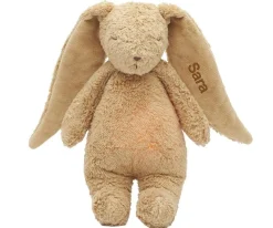 Peluche Luz-Sonido Conejo Orgánico Moonie 2.0 Cappuccino Personalizable