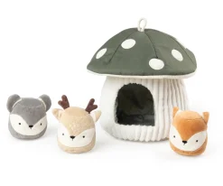 Peluche Sensorial de Actividades Hide & Seek Mushroom Verde
