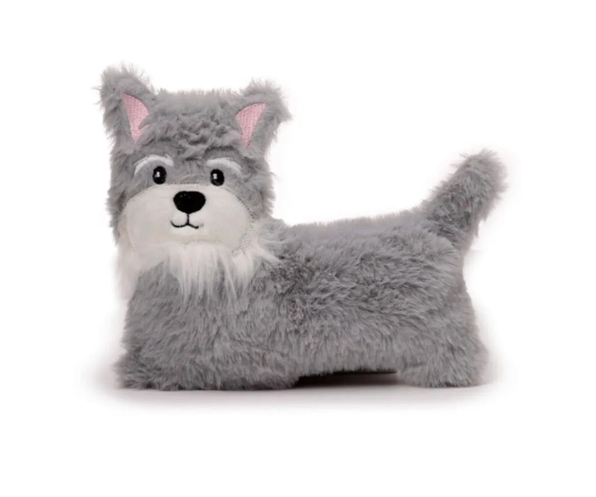Peluche Térmico de Semillas para Microondas Perro Schnauzer