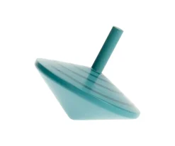 Peonza de Madera Espiral Azul