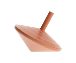 Peonza de Madera Espiral Marrón Claro