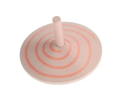 Peonza de Madera Espiral Rosa