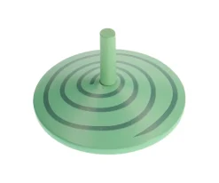 Peonza de Madera Espiral Verde Claro