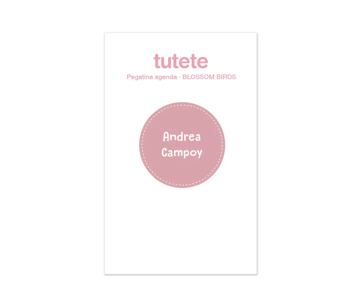 Pequeña Agenda Guardería Personalizable Blossom Birds