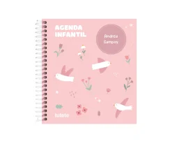 Pequeña Agenda Guardería Personalizable Blossom Birds