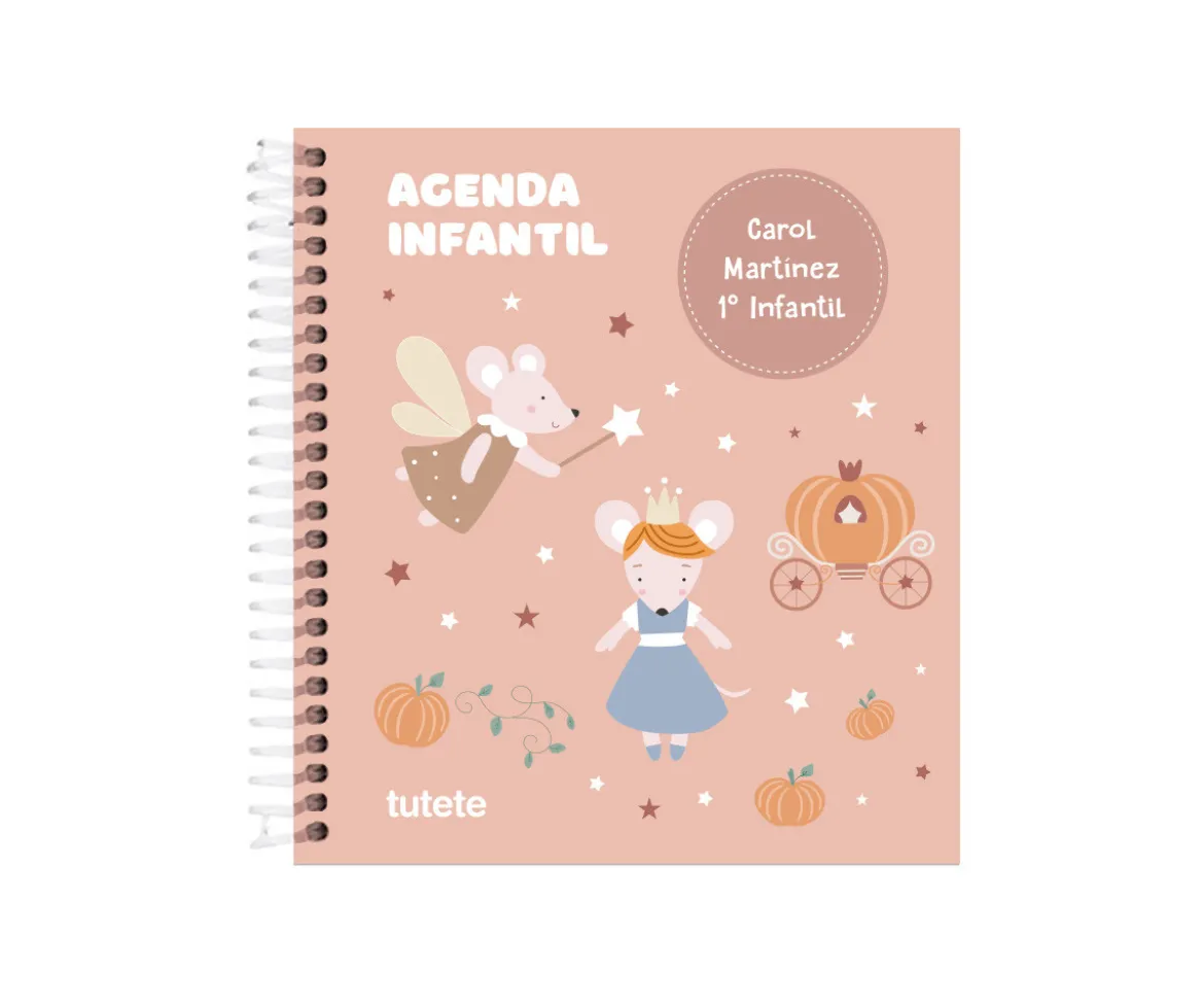 Pequeña Agenda Guardería Personalizable Mouse Fairies