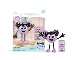 Personaje + 2 Cubos Iluminados Lumi Lila New