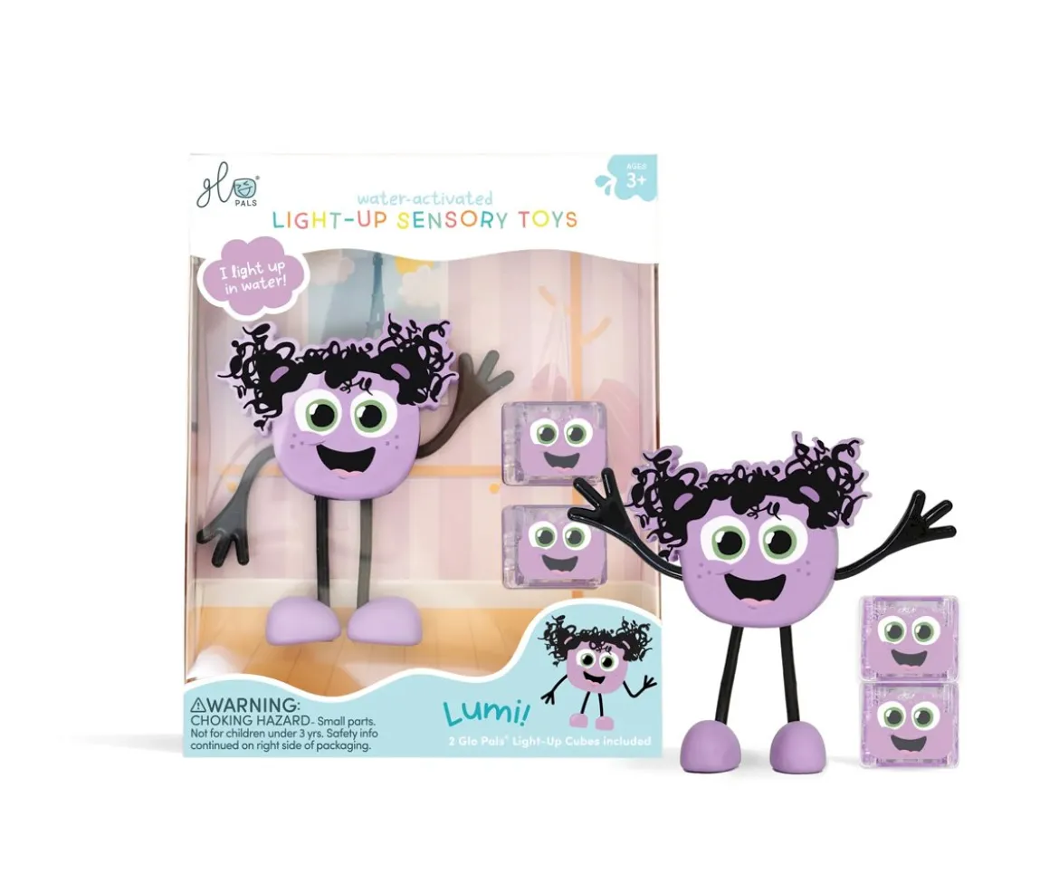 Personaje + 2 Cubos Iluminados Lumi Lila New