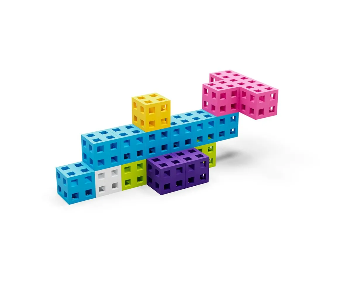 50 Piezas de Construcción Classic CUBE Pink