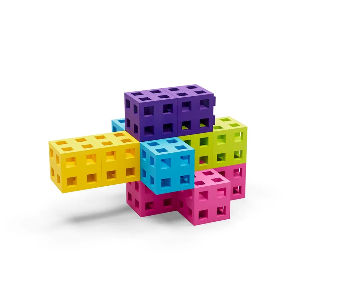 50 Piezas de Construcción Classic CUBE Pink