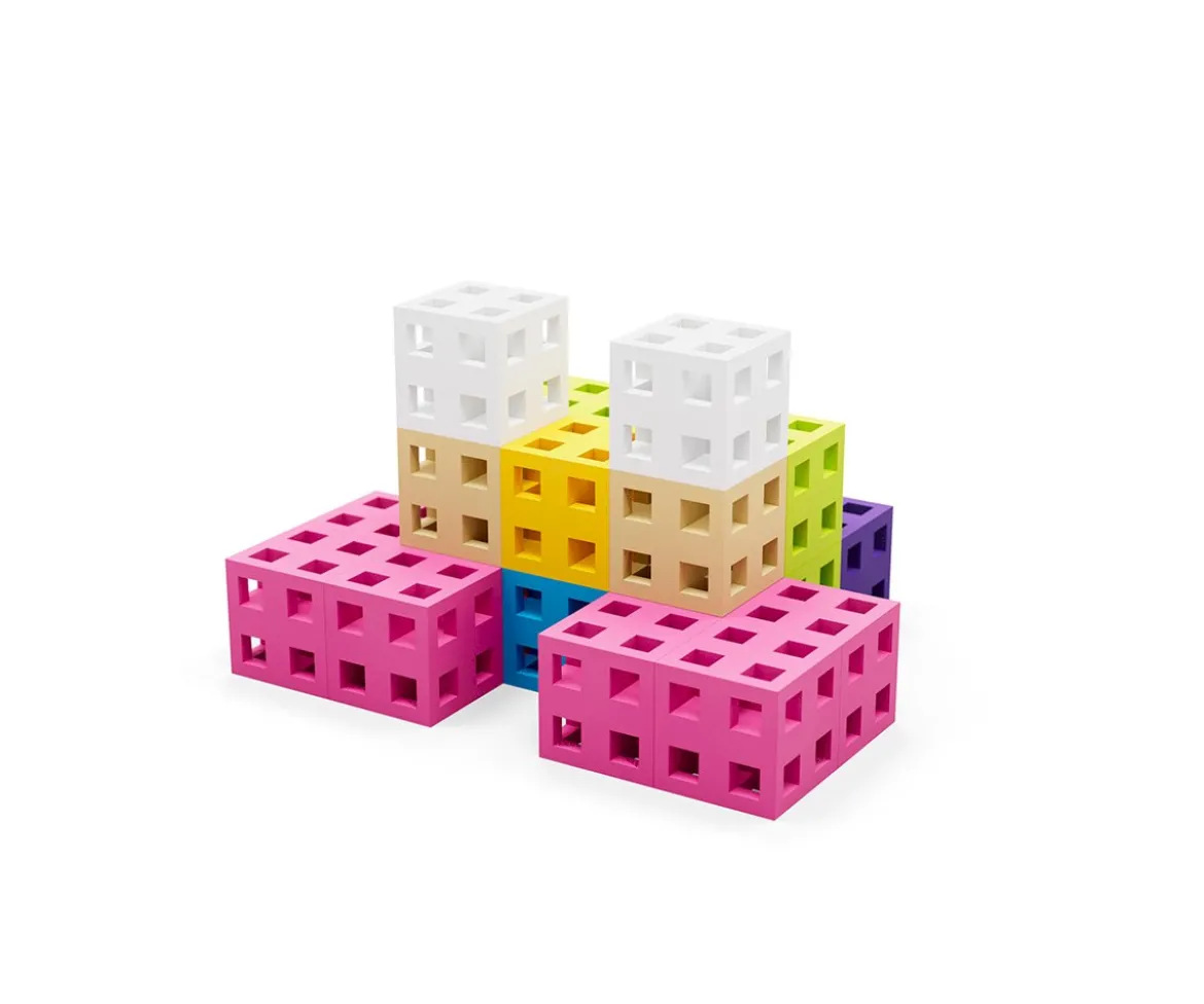 100 Piezas de Construcción Meli Classic CUBE Pink