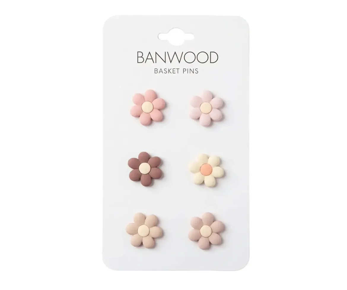 Pines Decorativos Cestas Banwood Flores