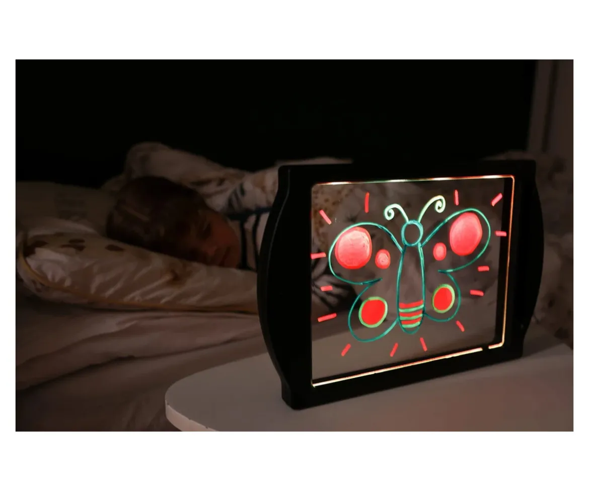 Pizarra de Dibujo Luminosa Glow Art Negra