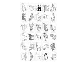 Plantillas KidyDraw Mini Animales, Océanos y Piratas