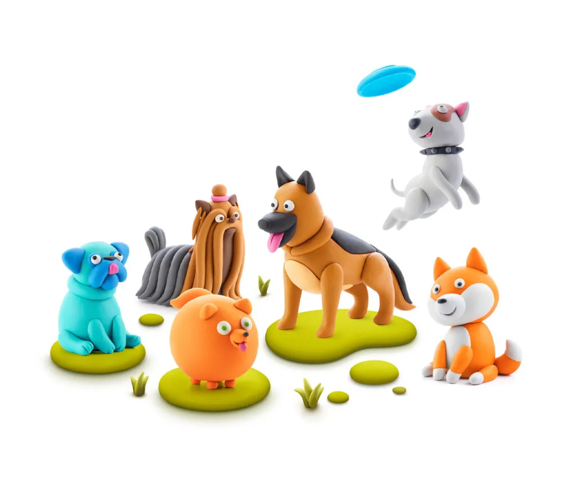 Plastilina Interactica Dog Story (15 botes)
