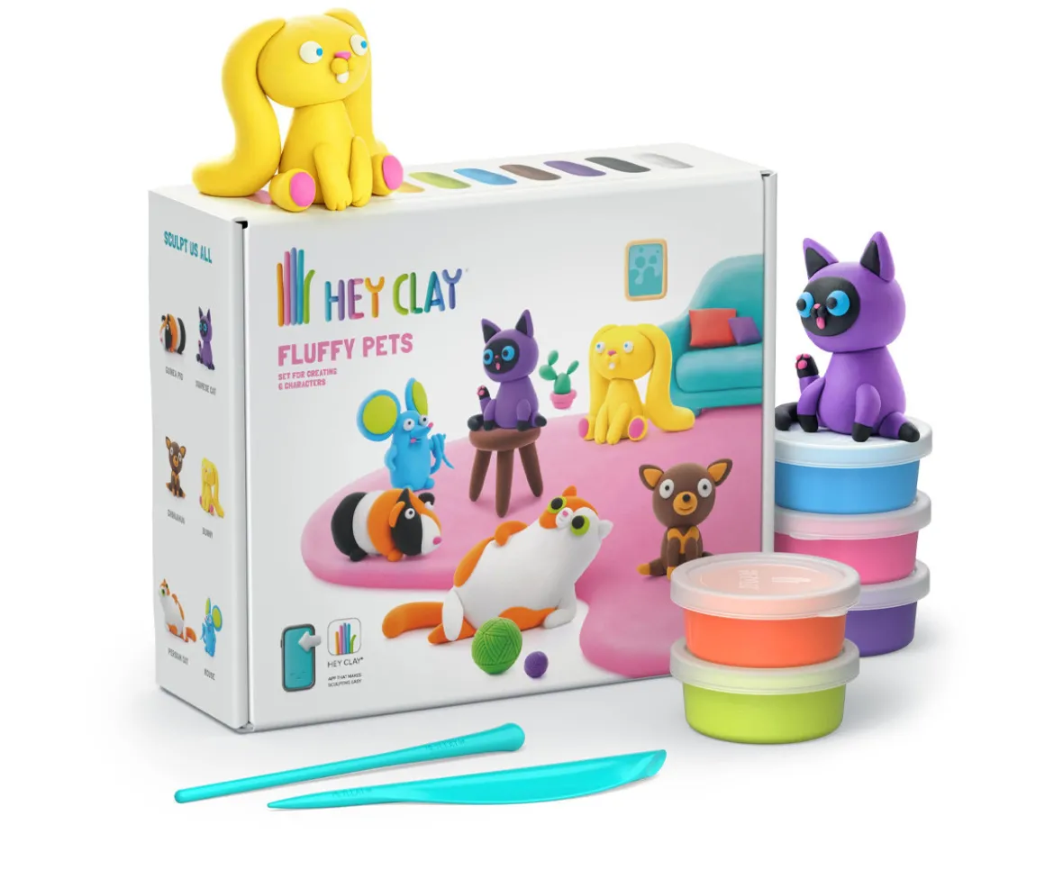 Plastilina Interactica Fluffy Pets (15 botes)