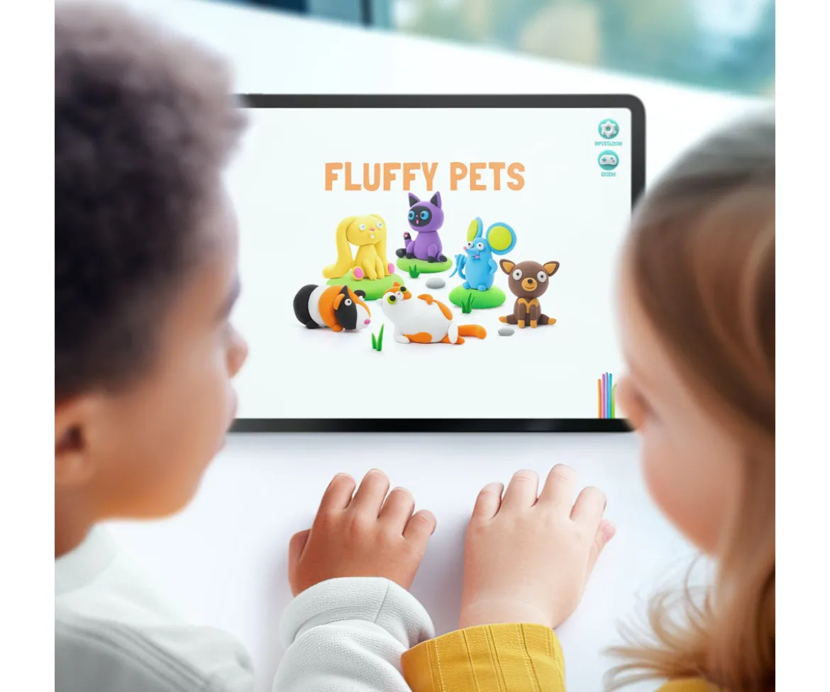 Plastilina Interactica Fluffy Pets (15 botes)