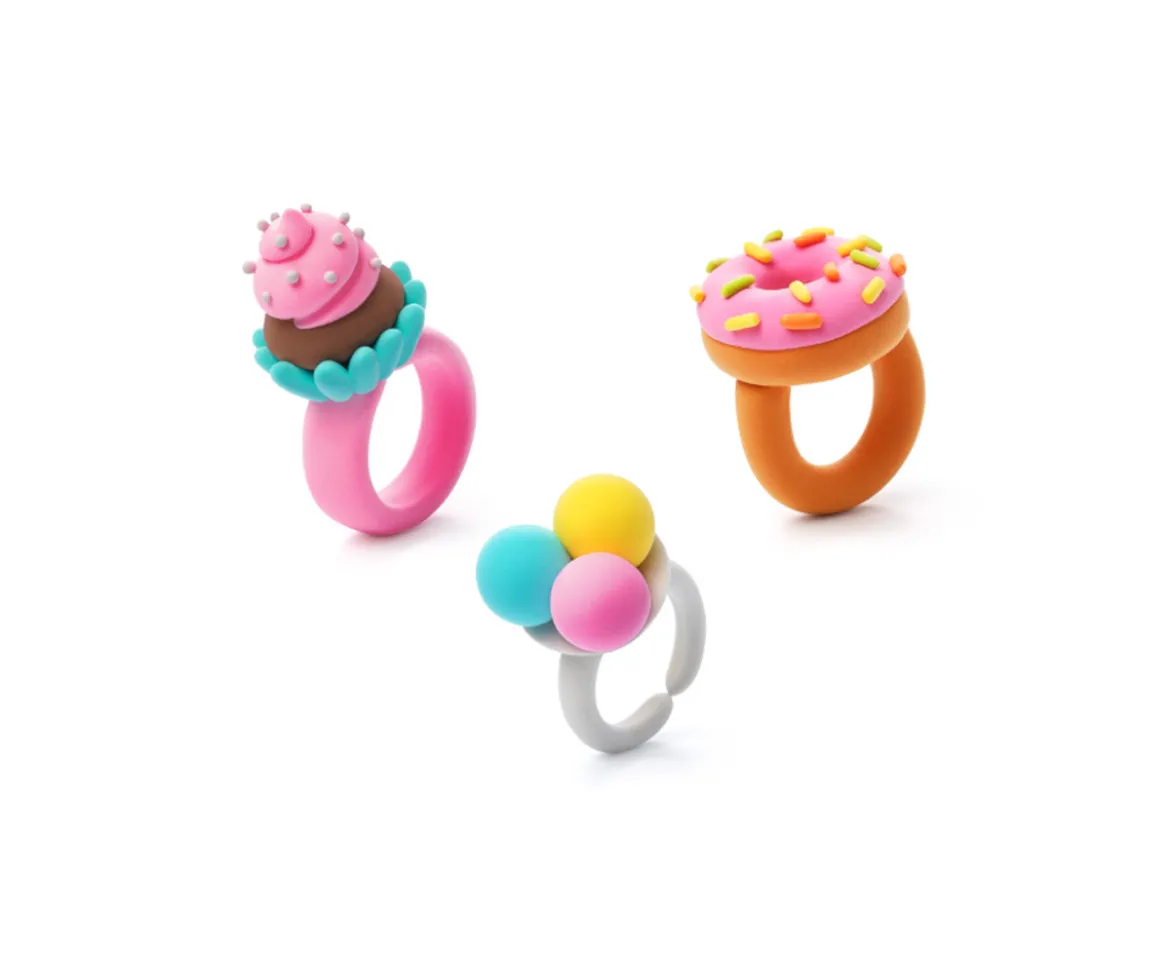 Plastilina Interactiva Anillos Dulces (3 botes)