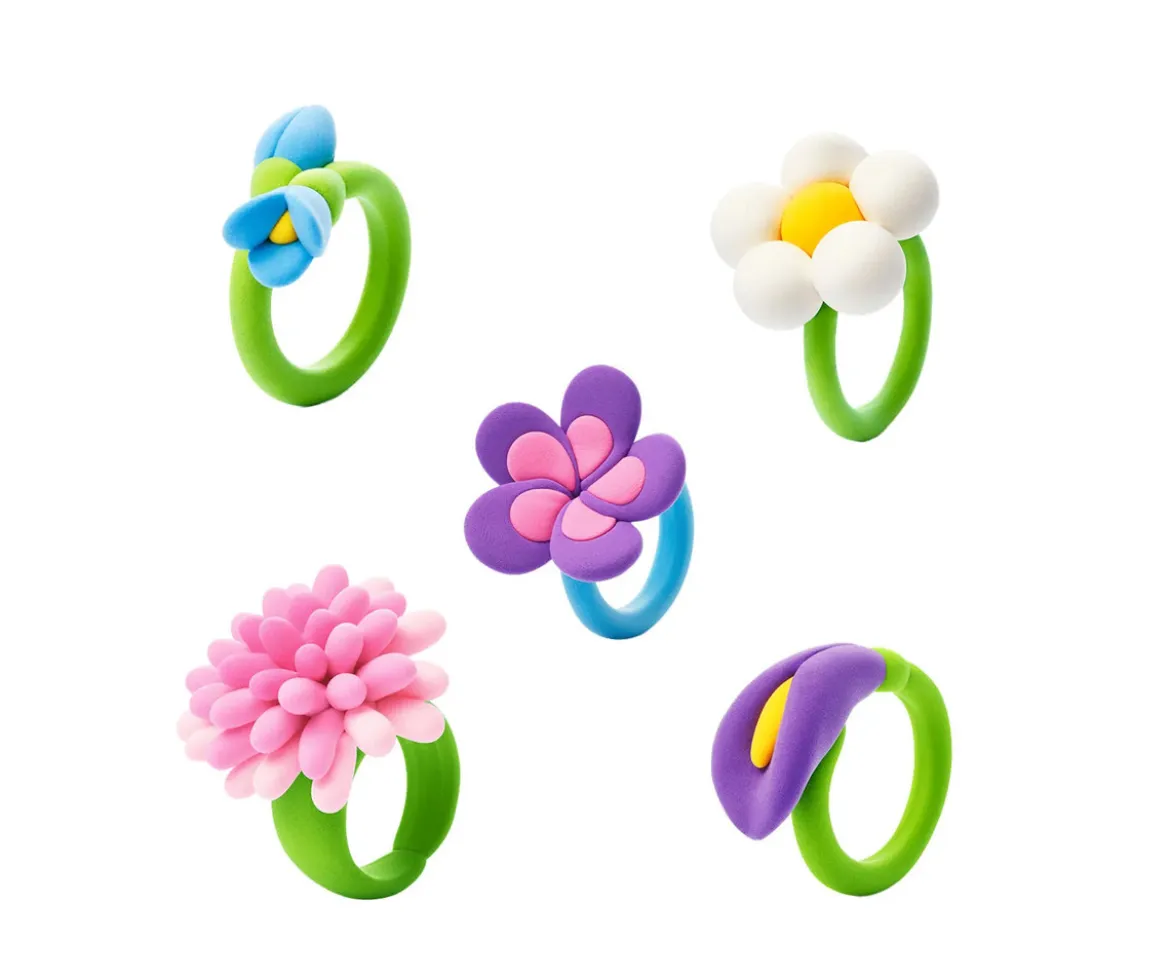 Plastilina Interactiva Anillos Florales (3 botes)