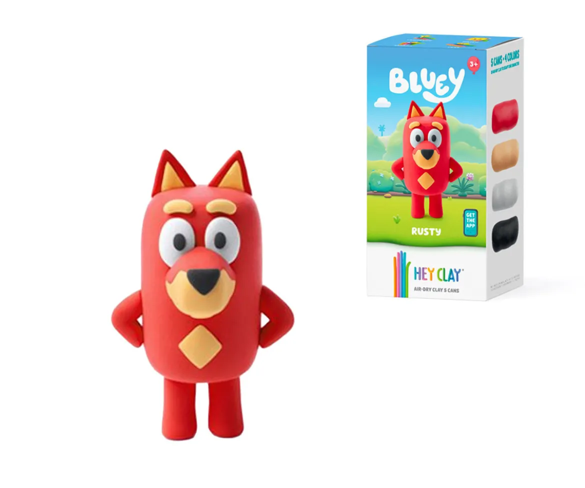 Plastilina Interactiva Bluey Rusty (5 colores)