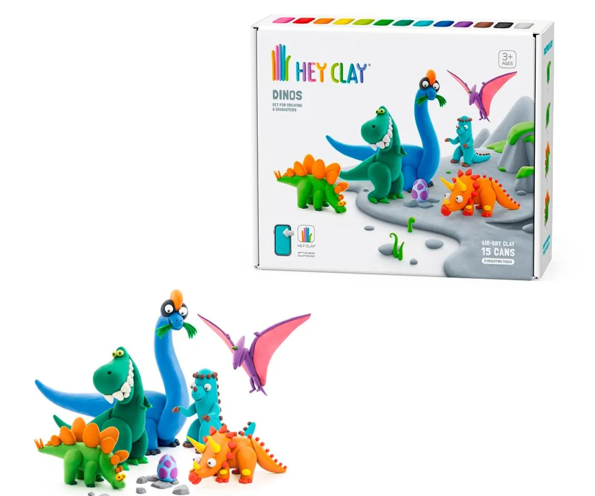Plastilina Interactiva Dinosaurios (15 botes)