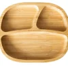 Plato Bambú con Ventosa Toddler Rosa