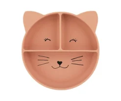 Plato 3 Compartimentos Silicona con Ventosa Mr. Cat