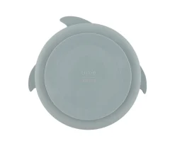 Plato 3 Compartimentos Silicona con Ventosa Mr. Shark